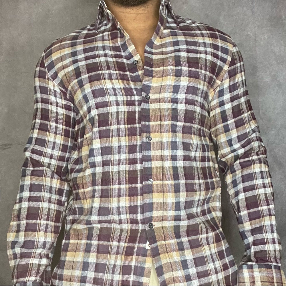 M Joseph Abboud flannel button down